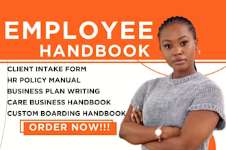draft employee handbook for home care, healthcare, client intake form, hr policy