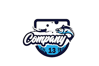 do unique outdoor hunting and fishing logo