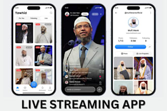 develop live streaming app streaming website video streaming streaming app