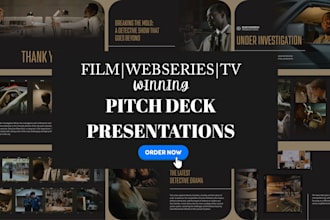 design a winning film, TV and web series pitch deck