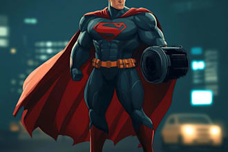 design cartoon character superhero etc from your photos