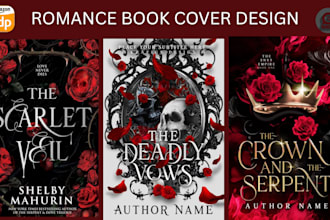 design dark romance book cover, ebook cover, amazon kdp, kindle cover, romance