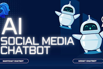 do ai whatsapp api, instagram, facebook chatbot in uchat or ai manychat chatbot