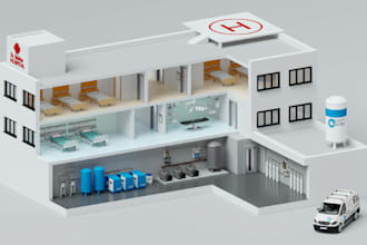 design 3d or isometric illustration infographic in 24 hours