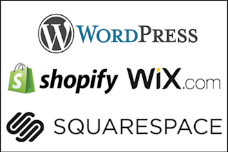 design shopify store, redesign wix, weebly, squarespace, wix, wordpress bug fix