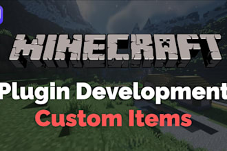 develop custom minecraft plugins and setup your professional server