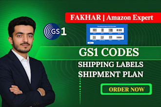do amazon gs1 product barcodes labels and complete shipment plan