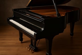 compose, mix and master contempory classical piano music