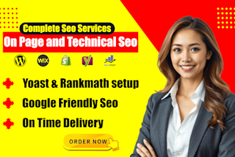 do complete onpage and technical SEO for wix and wordpress websites