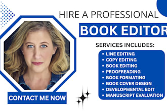line edit book editing and proofread sci fi fiction novel nonfiction book
