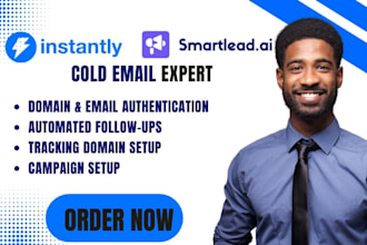 setup and manage smartlead ai instantly ai cold email outreach campaign