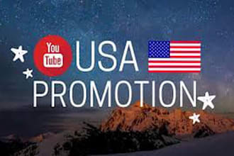 do organic usa youtube video promotion,gain usa audience, views and subs