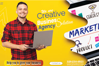design attractive cover and banner for facebook, linkedin and youtube