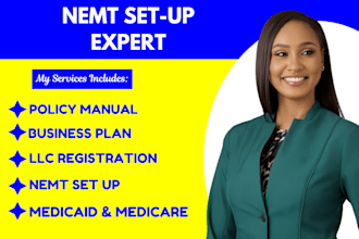 do nemt set up, nemt business plan, insurance certification and permit policy