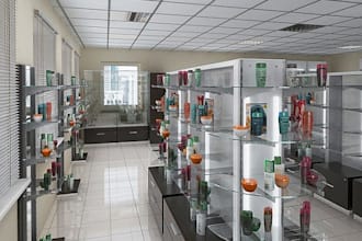 classic retail store, grocery shop render, shopping mall, supermarket, warehouse
