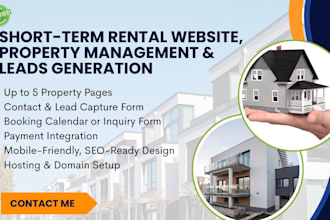 vacation website, short term rental website, property management,lead generation