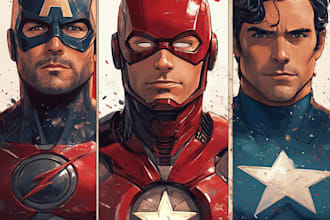 make a comic book pages for u
