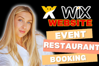create wix restaurant website event website wix booking website landing page
