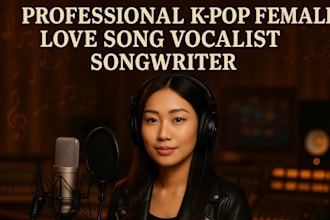 ghostwrite compose sing your kpop style romantic wedding song with female vocals