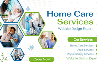 create website for home care elderly care senior care and assisted living