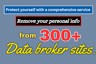 remove your personal data from over 300 data broker websites