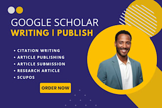 write and publish your research article on google scholar reviewed index journal