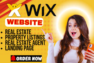 create wix real estate website property listing wix website real estate agent