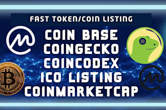 handle coin or token listing on coingecko, coinpaprika, and more
