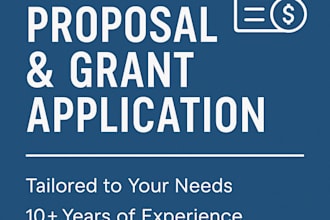write a professional business proposal or grant application that gets results