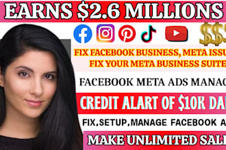 fix fb ads meta bussiness issues or setup facebook business manager and page