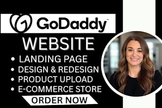 create, redesign, or fix your godaddy website professionally and responsively