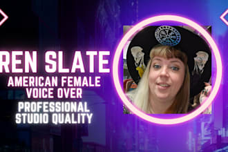 record north american female voice over