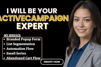 activecampaign abandoned cart series automation flow shopify klaviyo marketing
