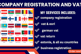 register your business for germany vat, eori and provide eu vat support