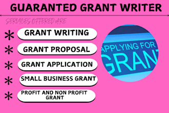 do grant proposal, non profit grant writing, small business grant writing, sba