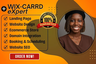 design or redesign wix website wix landing page carrd design, wix online store