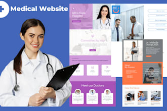 design a responsive hospital website with booking and SEO