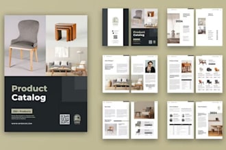 design luxury home interior furniture sales product catalog, catalogue, magazine