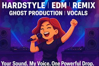be your ghost producer for hardstyle and remix your song to hardstyle