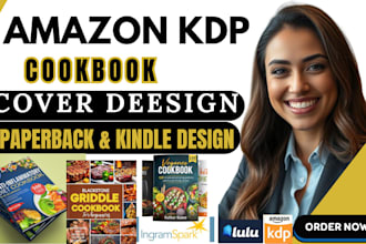 design a KDP ebook and paperback cover for your cookbook