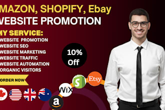 promote and showcase website, business, product shopify, web promotiom