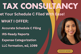 do profit and loss, USA tax returns, form 1040, 1120 and schedule c