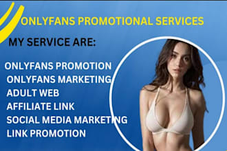 do onlyfans promotion, patreon page setup, fansly and website promotion