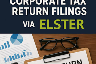 do german bookkeeping, income tax, vat, corporate tax return filings via elster