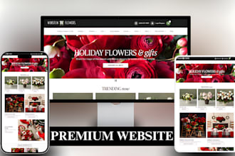 flower website, flower shopify store, florist website, gift store, flower store