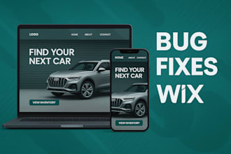 fix any wix website issues, wix bug