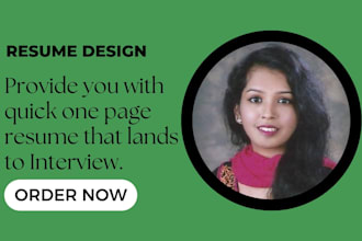 create a stunning, professional resume design to land your dream job in pdf form