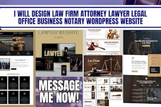 design law firm attorney lawyer legal office business notary wordpress website