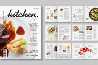 design clean food kitchen ingredient sales product catalog, catalogue, magazine