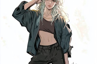 design your comic, game and children story character